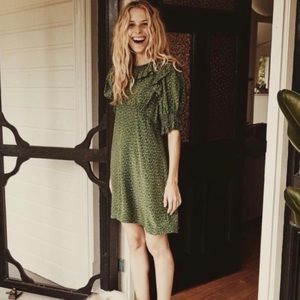Doen Baudoin dress in emerald green